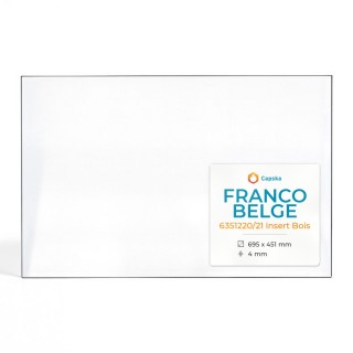 Vitre Franco Belge 6351220/21 INSERT BOIS - Verre Rectangle