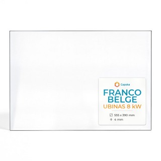 Franco Belge UBINAS 8 kW Glass Panel - Fireplace Insert Accessory