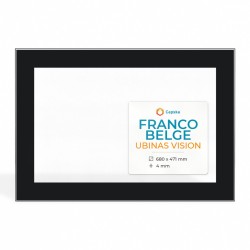 Vetro Franco Belge UBINAS VISION - Vetro Rettangolo Serigrafato per inserto per caminetto