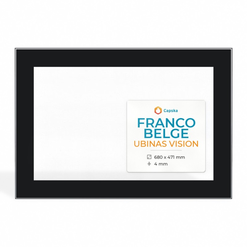 Vitre Franco Belge UBINAS VISION - Verre Rectangle Sérigraphié