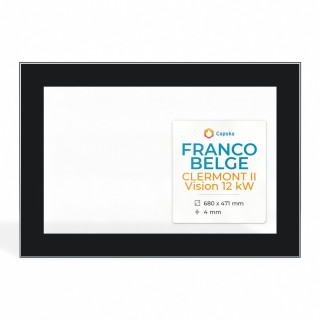 Vetro Franco Belge CLERMONT II VISION 12 KW - Rettangolo Serigrafato