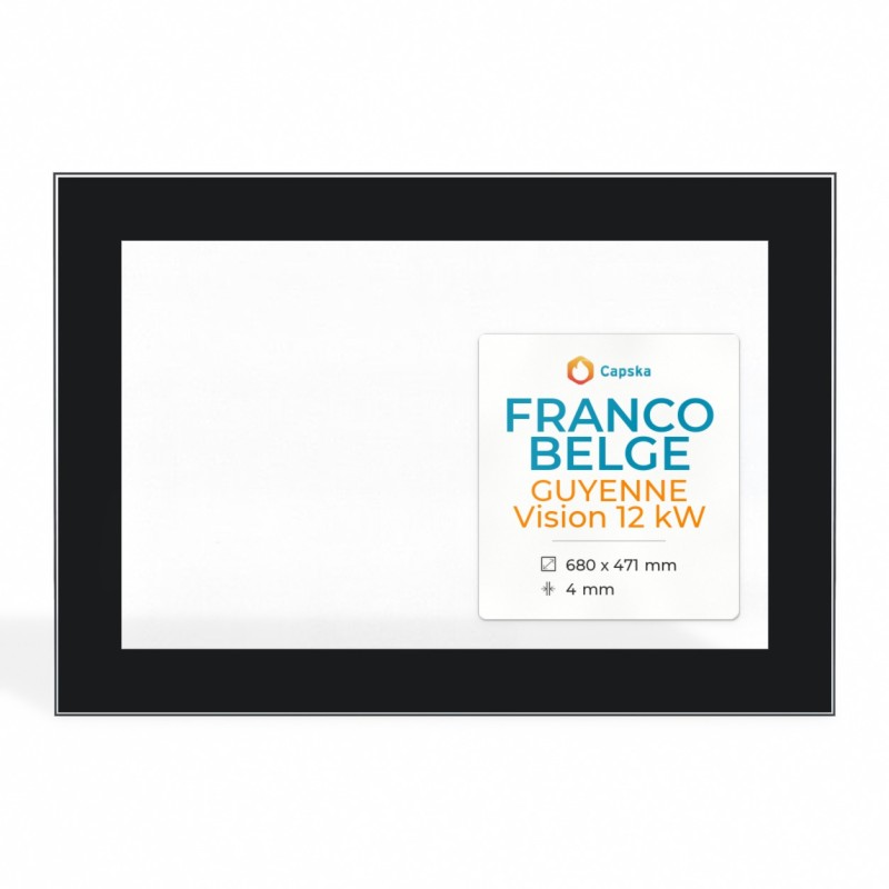 Vitre Franco Belge GUYENNE VISION 12 kW - Verre Rectangle Sérigraphié