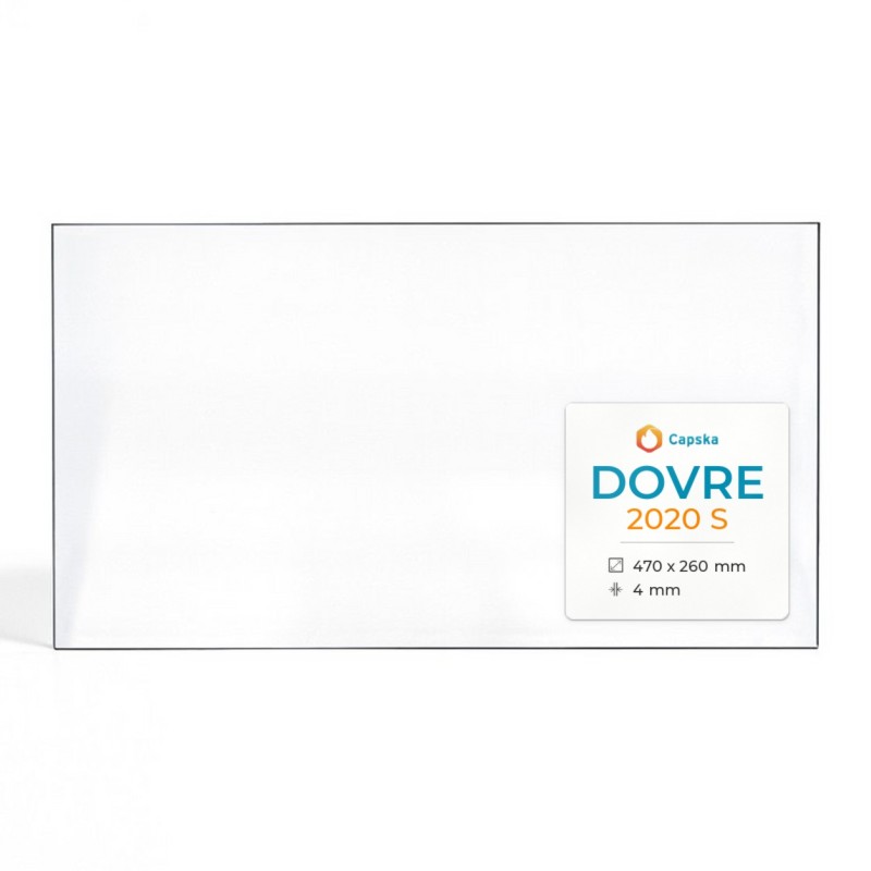 Dovre 2020 S Glass - Rectangular Fireplace Insert Panel