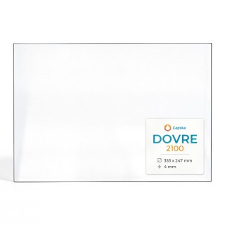 Vitre Dovre 2100 - Verre Rectangle Latéral pour insert