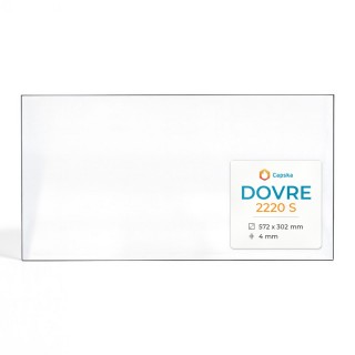 Vetro Dovre 2220 S - Vetro Rettangolo per inserto caminetto