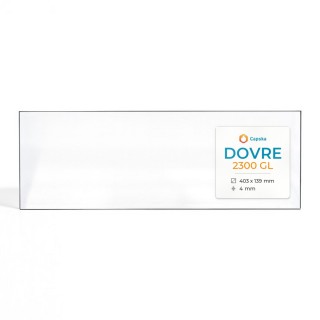 Dovre 2300 GL Glass - Rectangular Fireplace Insert Panel