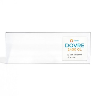 Dovre 2400 GL Glass - Rectangular Fireplace Insert Panel