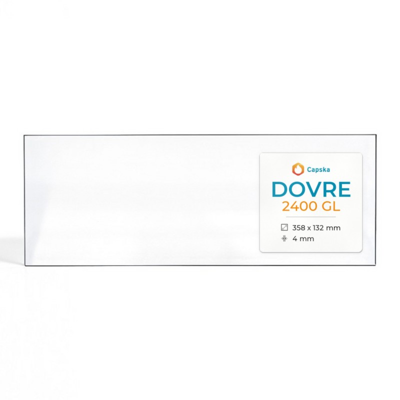 Vitre Dovre 2400 GL - Verre Rectangle pour insert