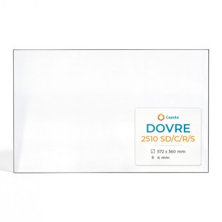 Vetro Dovre 2510 SD/C/R/S - Vetro Rettangolo per inserto caminetto