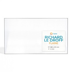 Vitre Richard Le Droff FLAINE - Verre Rectangle pour poêle à bois