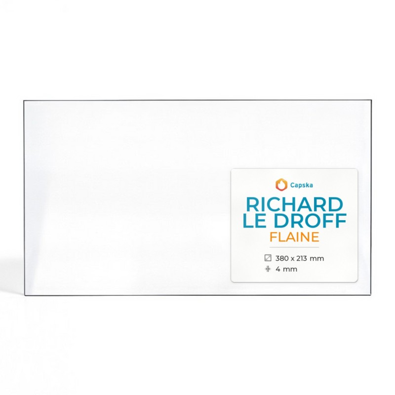 Vitre Richard Le Droff FLAINE - Verre Rectangle pour poêle à bois