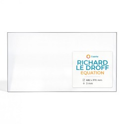 Vitre Richard Le Droff EQUATION - Verre Rectangle pour insert
