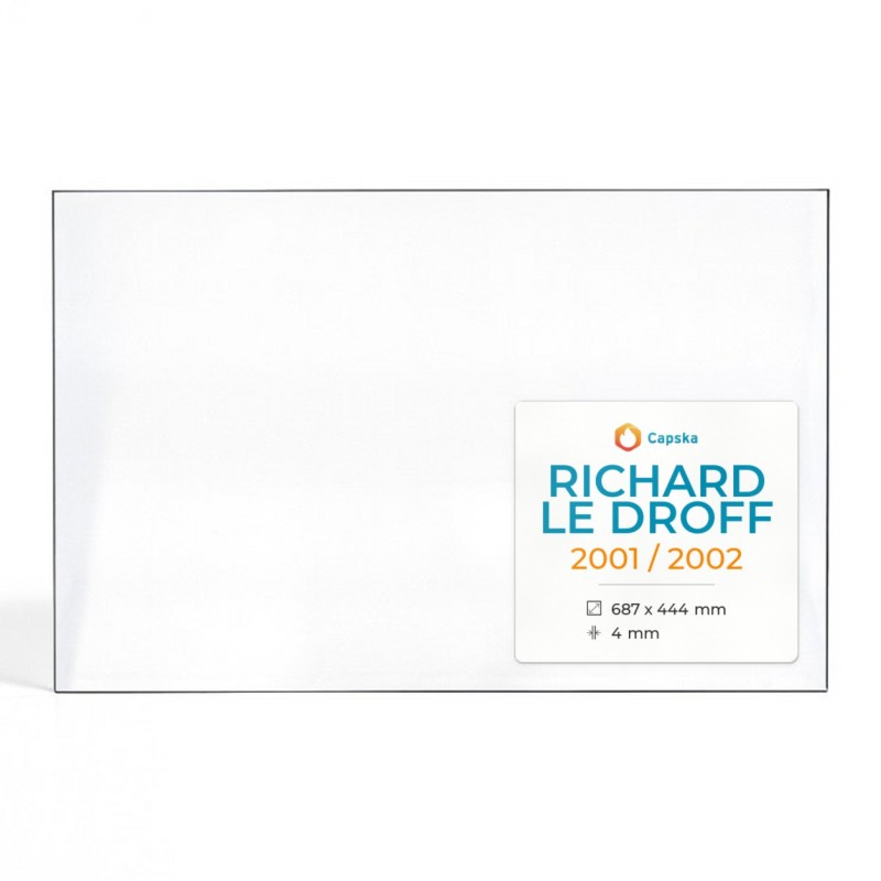 Richard Le Droff 2001/2002 Rechteck Kaminglas - Kaminofen Zubehör
