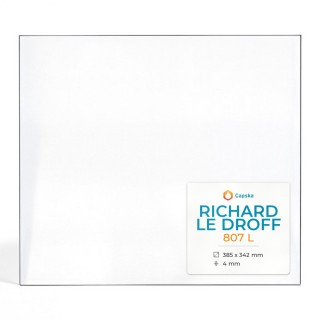 Richard Le Droff 807 L Glas - Rechteck Seitlich Kaminglas für Kaminofen