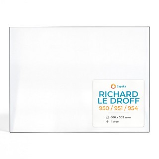 Vetro Richard Le Droff 950 / 951 / 954 - Vetro Rettangolo per caminetto
