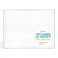 Vitre Richard Le Droff 950 / 951 / 954 - Verre Rectangle pour insert