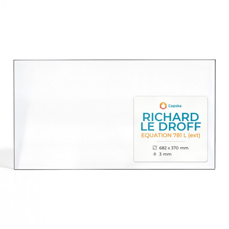Richard Le Droff EQUATION 781 L Glass Panel - Fireplace Insert