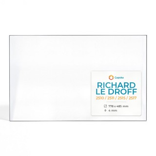 Vitre Richard Le Droff 2510 / 2511 / 2515 / 2517 - Verre Rectangle pour insert