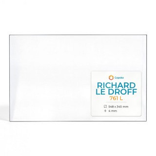 Vetro Richard Le Droff 761 L - Vetro Rettangolo per inserto caminetto