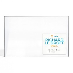 Richard Le Droff 763 L Glas - Rechteck Kaminglas für Kaminofen