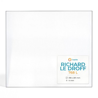 Vitre Richard Le Droff 768 L pour insert - Verre Rectangle Latéral