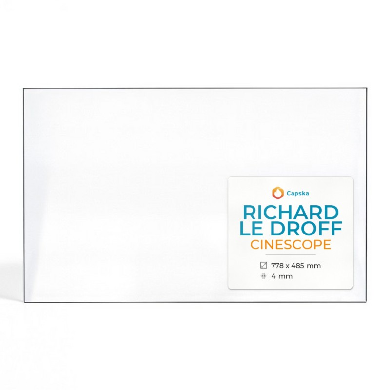 Richard Le Droff CINESCOPE Glass - Fireplace Insert Panel