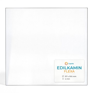 Edilkamin FLEXA Glass - Rectangular Panel for Wood Burning Stove