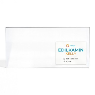 Edilkamin KELLY Glas - Rechteck Kaminglas für Kaminofen | CAPSKA