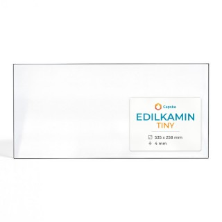 Kaminglas Edilkamin TINY Rechteck - Glasofen Zubehör