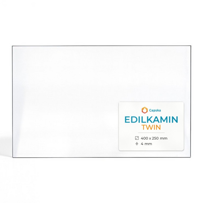 Edilkamin TWIN Glas - Rechteck Kaminglas | Kaufen Sie jetzt!