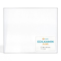 Edilkamin ALBA Glas - Rechteck Kaminglas für Kaminofen
