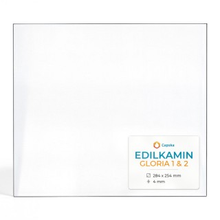 Edilkamin GLORIA 1 & 2 Glass - Rectangular Panel for Wood Burning Stove