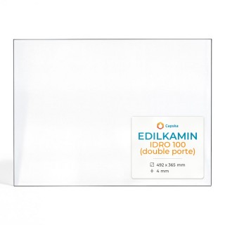 Edilkamin IDRO 100 Double Door Glass Panel