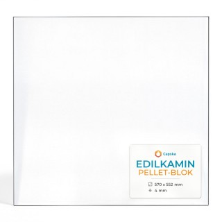 Edilkamin PELLET-BLOK Glass Panel for Fireplace Insert