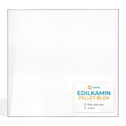 Vitre Edilkamin PELLET-BLOK - Verre Rectangle pour insert