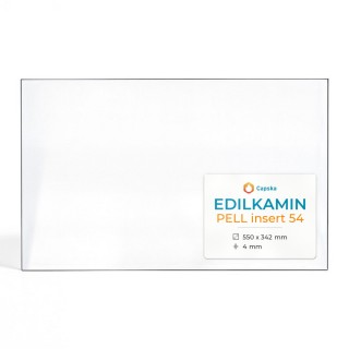 Edilkamin PELL INSERT 54 Glass - Rectangular Fireplace Insert Panel