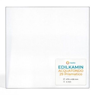 Edilkamin ACQUATONDO 29 PRISMATICO Glass - Rectangular Panel