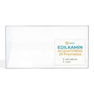 Edilkamin ACQUATONDO 29 PRISMATICO Glass - Rectangular Side Panel