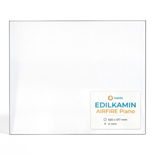 Edilkamin AIRFIRE PIANO Glass - Rectangular Fireplace Insert Panel