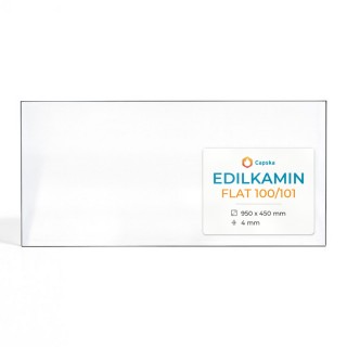 Edilkamin FLAT 100/101 Glass - Rectangular Glass Panel