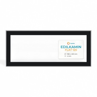 Edilkamin FLAT 120 Glass - Rectangular Screen-printed Panel