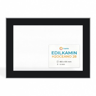 Edilkamin H2OCEANO 28 Glass - Fireplace Insert Panel