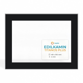 Vetro Edilkamin TITANOS PLUS - Pannello Rettangolare Serigrafato Laterale