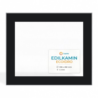 Vitre Edilkamin ECOIDRO - Verre Rectangle Sérigraphié