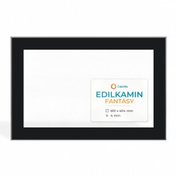 Edilkamin FANTASY Glass - Rectangular Screen-printed glass panel for pellet stove