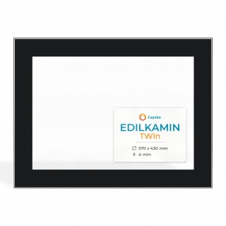 Vetro Edilkamin TWIN - Vetro Rettangolo Serigrafato per stufa a pellet