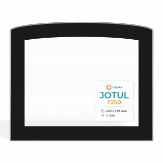 Vitre Jotul F250 - Verre Rectangle cintré pour poêle à bois