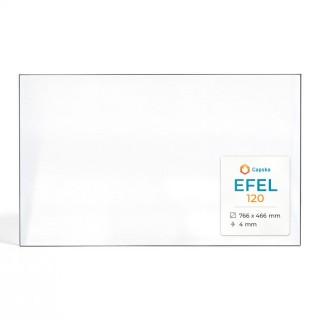 Vitre Efel 120 - Verre Rectangle pour insert