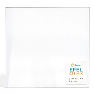 Vitre Efel C33 MIX - Verre Rectangle pour poêle à bois