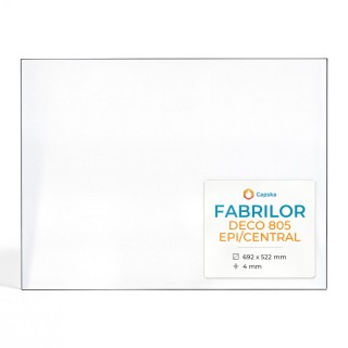 Fabrilor DECO 805 EPI/CENTRAL Glass - Rectangular Fireplace Insert Panel